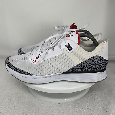 #ad Nike Jordan 88 Racer White Cement AV1200 100 Size 10.5 Running Shoes