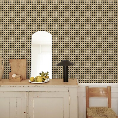#ad Rattan Peel And Stick Wallpaper Waterproof PVC Kitchen Cabinet Sticker17.8quot;X118quot;