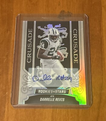 #ad 2023 Rookies and stars Football #CR 30 Darrelle Revis Crusade Auto 43 50
