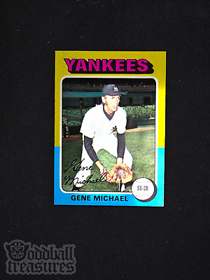 #ad 1975 Topps #608 Gene Michael Set Break VERY GOOD or BETTER