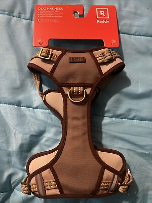 #ad Reddy Tan Dog Harness LARGE Neck 12 20in Chest 20 26in quot;BRAND NEWquot;