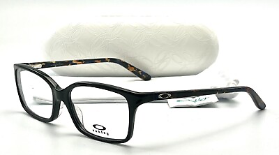 #ad #ad NEW OAKLEY OX1130 0752 POLISHED BLACK AUTHENTIC EYEGLASSES 52 16 136 W CASE