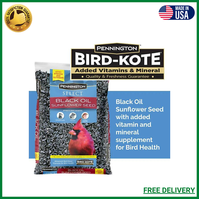 #ad Pennington Select Black Oil Sunflower Seed Wild Bird Feed 10 Lb Bag USA