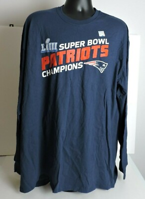 #ad New England Patriots Superbowl Champions Long Sleeve Size Med