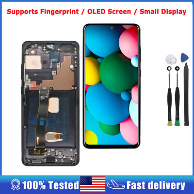 #ad OLED For Samsung Galaxy S20 Ultra 5G G988 LCD Display Touch Screen Frame Black