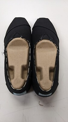 #ad Toms Alpargata Recycled Mens Black Black Slip On Shoes size 9