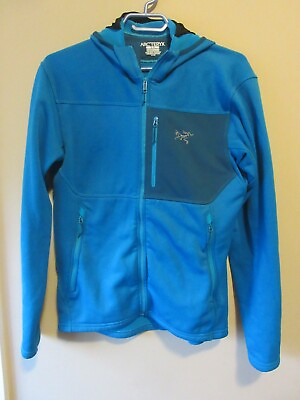 #ad Mens Used Arcteryx Fortrez Hoody Jacket Size Small Color Riptide 2014 Model