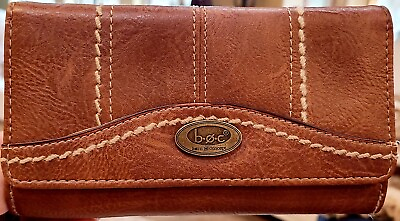 #ad B.O.C. Born Concept Leather Wallet. Saddle Brown. 7.25quot;