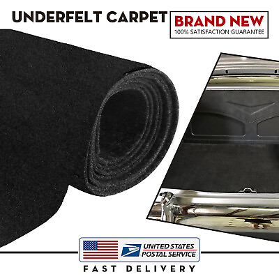 #ad Black Universal Automotive Carpet 2ft Wide High Quality 13 oz. Car Truck Carpet