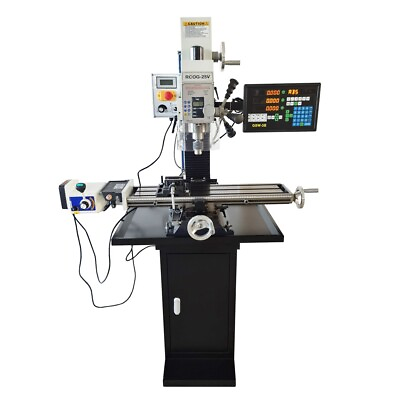 #ad R8 110V Precision Drill Press Bench Metal Drilling And Milling Machine RCOG 25V