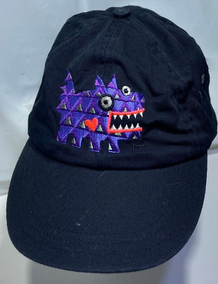 #ad Nice Hat Company KC Caps Adjustable Baseball Hat Black Embroidered