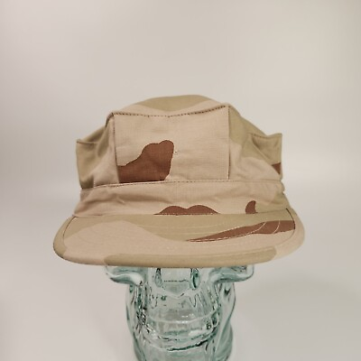 #ad Cap Utility Mens Desert Camouflage Hat Size Large USMC