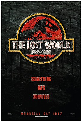 #ad Jurassic Park Lost World 1997 Movie Poster US Release Teaser #2