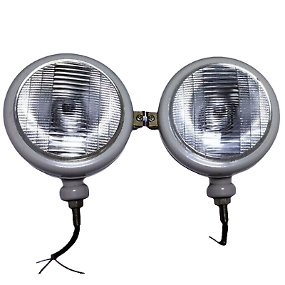 #ad 12V Pair Head Lamp Light for FORD Fits For Tractor 2N 8N 9N 600 800 Grey 310066F
