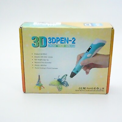#ad 3D Pen 2 Draw Your Dream Blue 3D Drawing Printer Pen