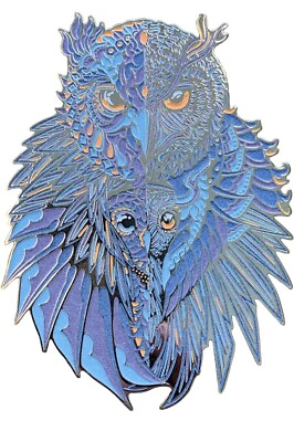 #ad Bioworkz x Todd Slater Collab Neptune Guardian Owl Pin LE # 75 Ben Kwok