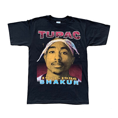 #ad Vintage Tupac Memorial Rap Tee Hip Hop All Over Print Reprint
