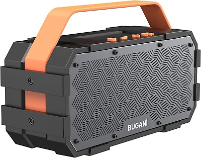 #ad BUGANI M90 Portable Bluetooth Speakers 30W Stereo Sound Waterproof for Beach