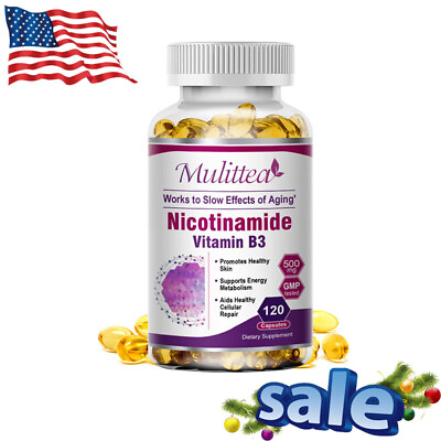 #ad Nicotinamide 500mg Vitamin B3 Capsules Promote Healthy Skin Support Energy