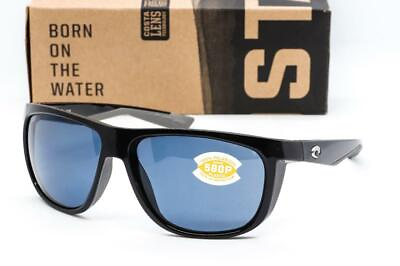 #ad Costa del Mar Kiwa Sunglasses Black frame Gray lens 580P Polarized lens NEW