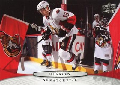 #ad #72 Peter Regin Ottawa Senators 2011 12 Upper Deck Hockey