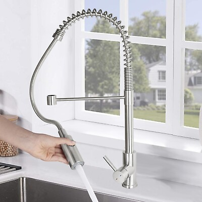 #ad JASSFERRY Sink Stainless Steel Faucet Kitchen Pull out Tap Pull Down Sprayer