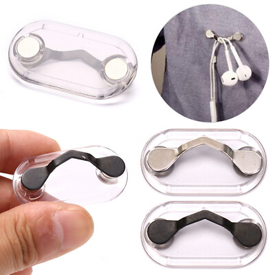 #ad Fashion Magnetic Hang Eyeglass Holder Clip Magnet Sunglasses Headset Line .go