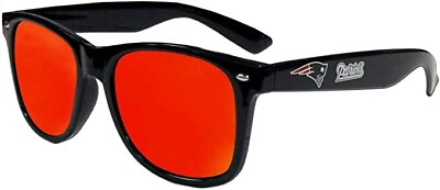 #ad NFL New England Patriots Retro Wayfarer Mirror Lens Sunglasses