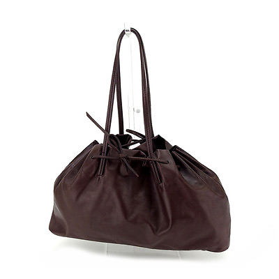 #ad miumiu Tote bag Logo Brown Woman Authentic Used Y4957