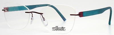 #ad SILHOUETTE 5506 BZ 3040 Burgundy Womens Butterfly Rimless Eyeglasses 52 17 135