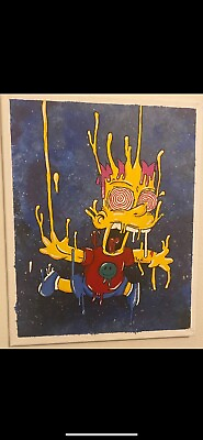 #ad Simpsons handmade acrylic painting on canvas