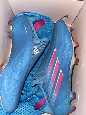 #ad Adidas Mens Rare X Speedflow FG GW7435 Cyan Blue Soccer Cleats