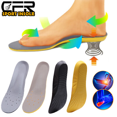 #ad Memory Foam Orthotic Shoes Insoles Arch Support Inserts Pads Unisex Women Men HB