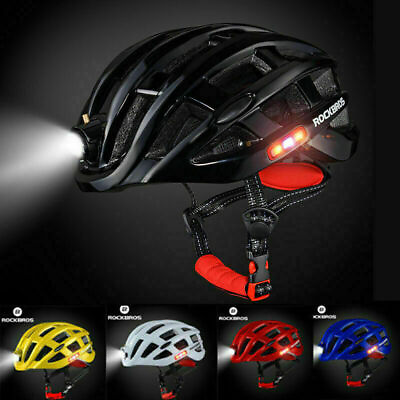 #ad ROCKBROS Cycling Light Helmet 3Modes Bike Ultralight Helmet Electric USB Helmet