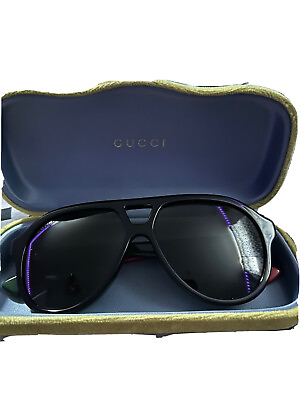 #ad gucci aviator sunglasses men used