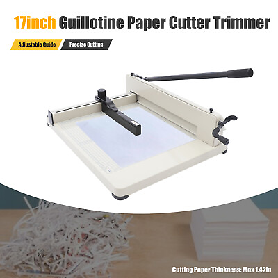 #ad 17 inch Heavy Duty Paper Cutter Guillotine Page Trimmer Scrap Booking Trimmer US