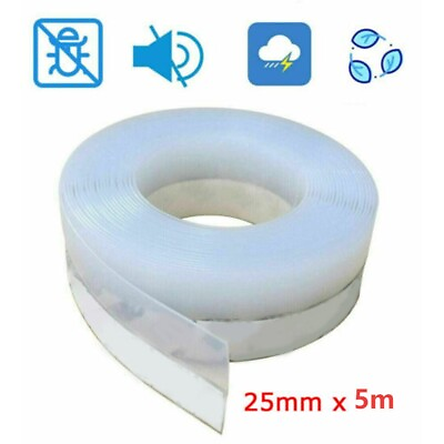 #ad 1* set Door Tape Adhesive Silicone Draught Excluder Weather Seal Strip Tape#✅# $9.50
