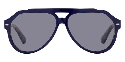 #ad Dolce amp; Gabbana DG4452F Sunglasses Blue on Blue Havana Gray New 100% Authentic