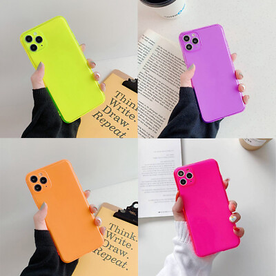 #ad Cases Phone Cover Soft Cover iphone Series Fluorescent Fluorescent Color Series