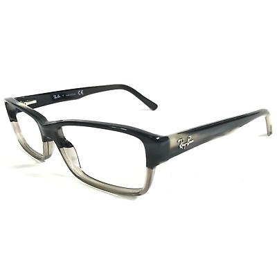 #ad Ray Ban Eyeglasses Frames RB5169 5540 Black Beige Horn Rectangular 54 16 140