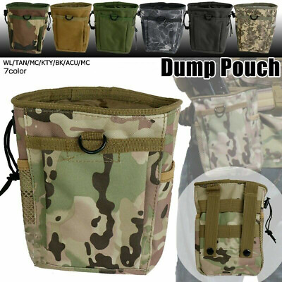 #ad Outdoor Tactical Molle Recycle Bag Camping Hiking Waistband Collect Debris Bags