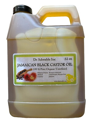 #ad Dr Adorable Inc Pure Organic Unrefined Jamaican Black Castor Oil 32 oz
