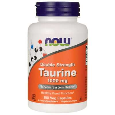 #ad NOW Foods Double Strength Taurine 1000 mg 100 Veg Caps
