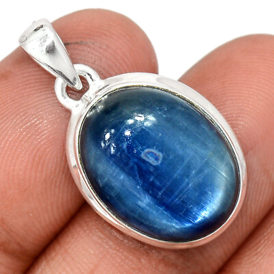 #ad Natural Kyanite Brazil 925 Sterling Silver Pendant Jewelry CP26670