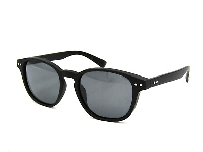 #ad Dot Dash DRIVER Unisex Polarized Sunglasses Satin Black Gray #94
