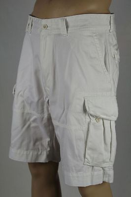 #ad Polo Ralph Lauren White Cargo Shorts 31 NWT
