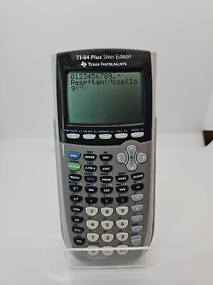 #ad Texas Instruments TI 84 Plus Silver Edition Graphing Calculator Tested And Works