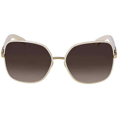 #ad Salvatore Ferragamo Brown Square Ladies Sunglasses SF150S 721 59 SF150S 721 59