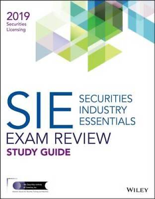 #ad Wiley Securities Industry Essentials Exam Review 2019 Paperback GOOD