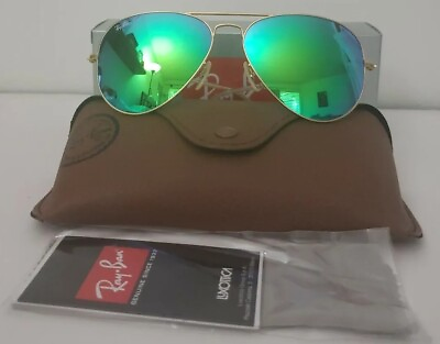 #ad Ray Ban AVIATOR gold mirror NEW RB3025. International deliveries $125.00